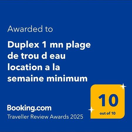 Duplex 1 Mn Plage De Trou D Eau Location A La Semaine Minimum Ла-Салин-ле-Бен Экстерьер фото